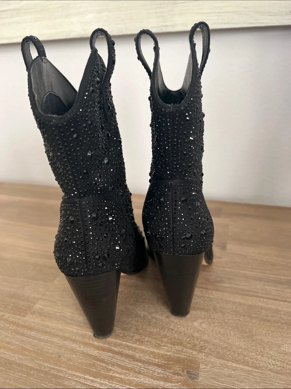 Jessica Simpson Crystal Embellished Western Bootie - Women